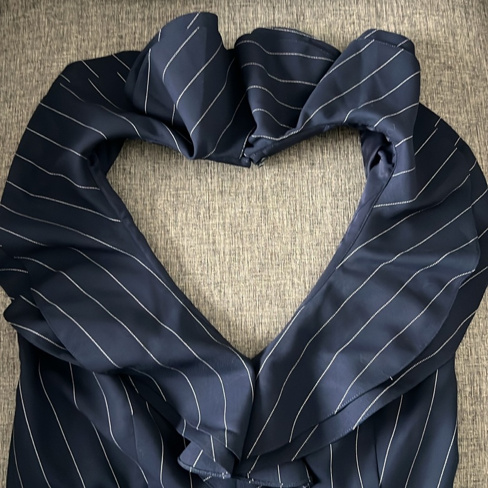 New Ralph Lauren Purple Label Navy/White Jumpsuit Size 2 - Picture 6 of 16